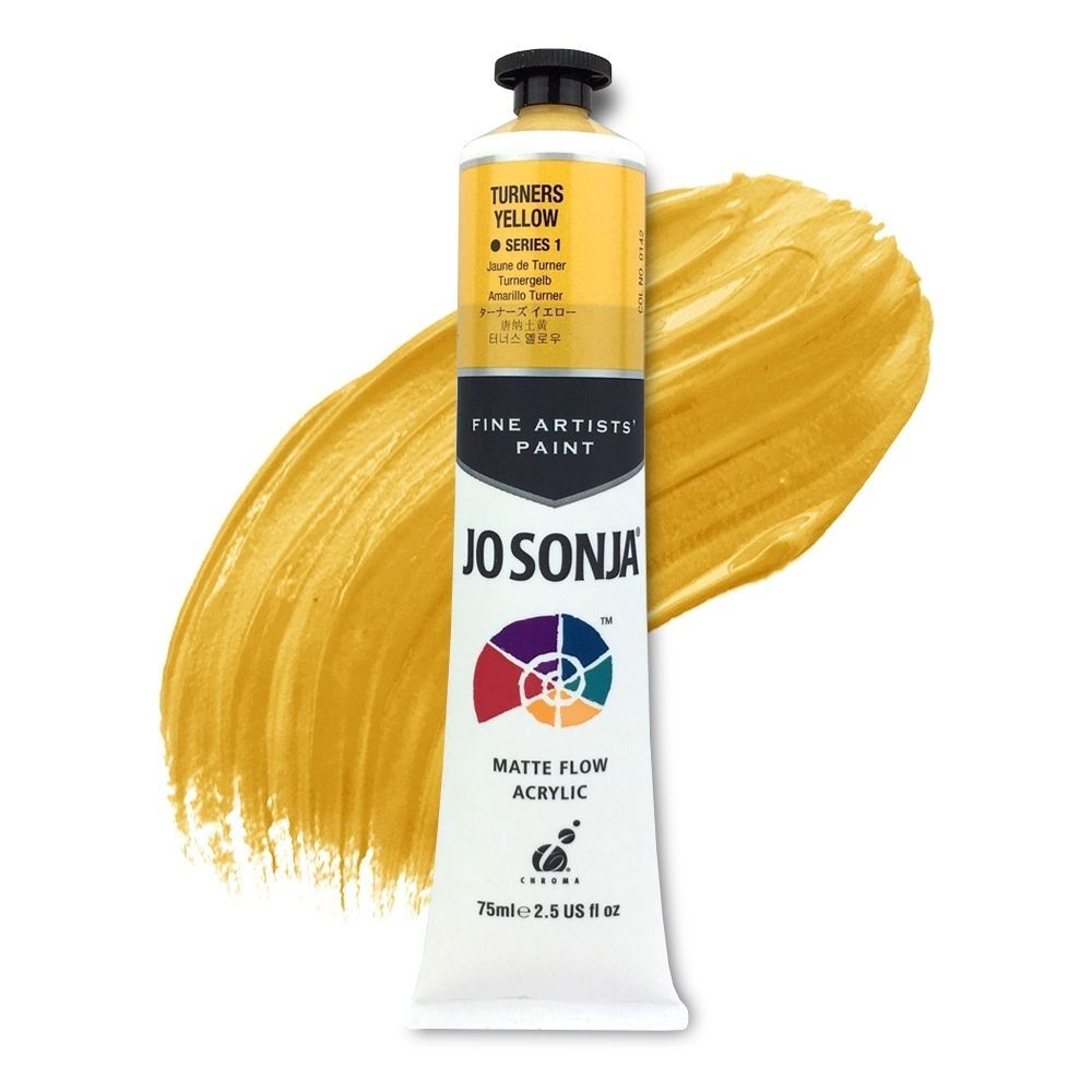 JoSonja Matte Flow Acrylic Paint 75ml S1 - Turners Yellow