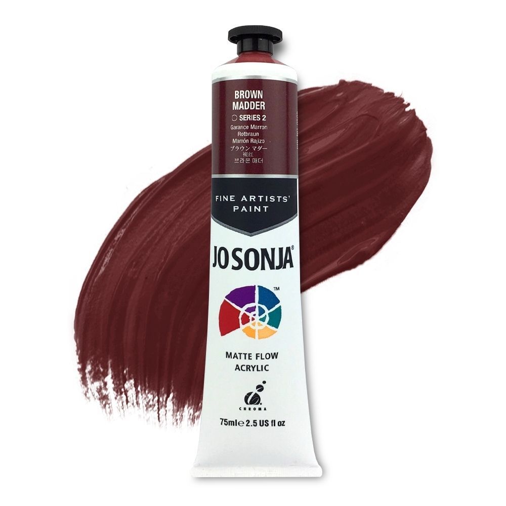 JoSonja Matte Flow Acrylic Paint 75ml S2 - Brown Madder