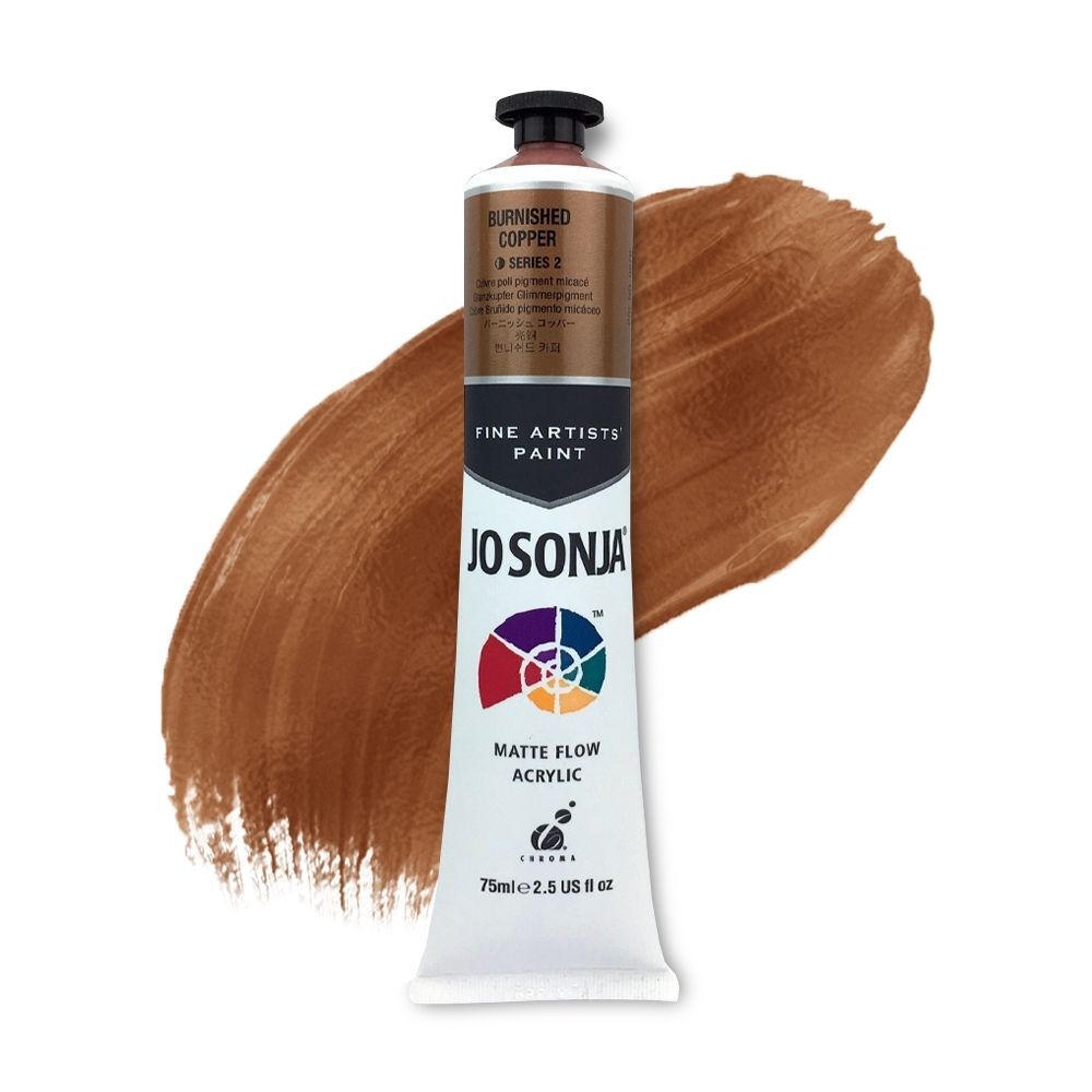 JoSonja Matte Flow Acrylic Paint 75ml S2 - Burnished Copper