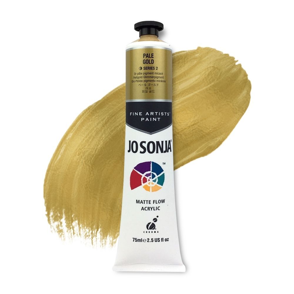 JoSonja Matte Flow Acrylic Paint 75ml S2 - Pale Gold