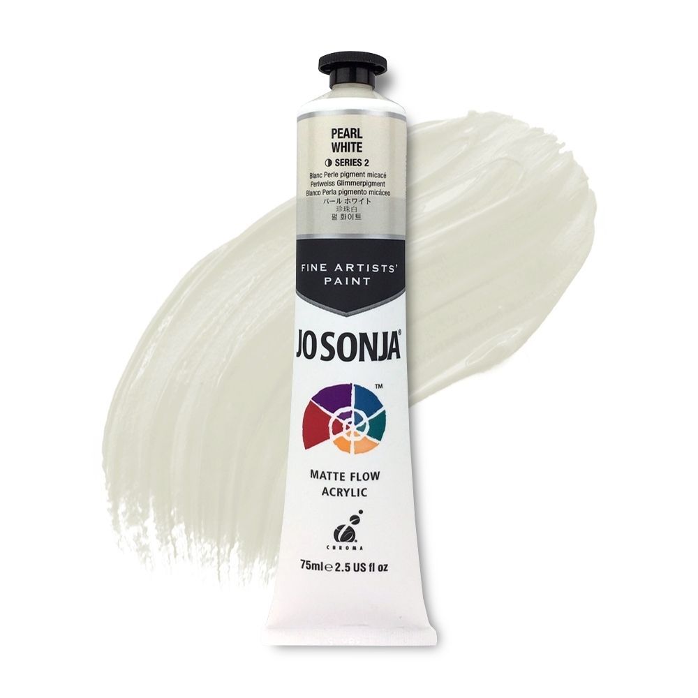 JoSonja Matte Flow Acrylic Paint 75ml S2 - Pearl White
