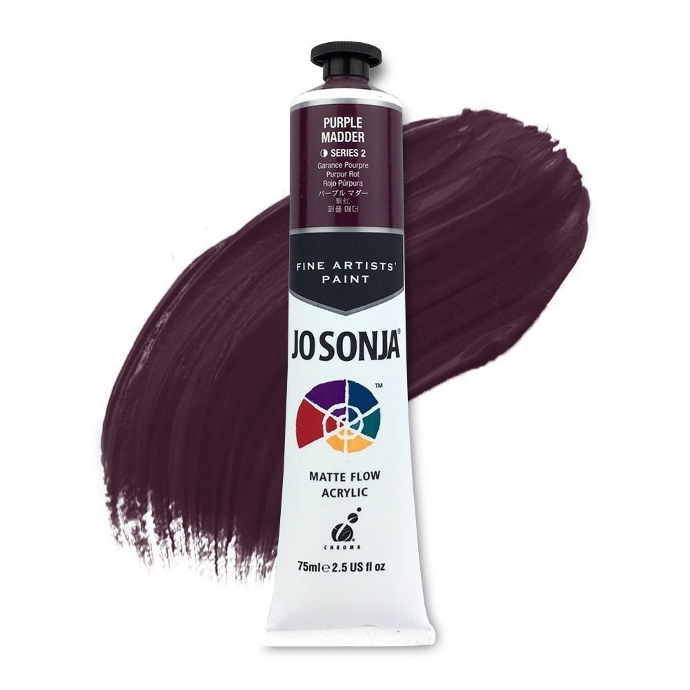 JoSonja Matte Flow Acrylic Paint 75ml S2 - Purple Madder