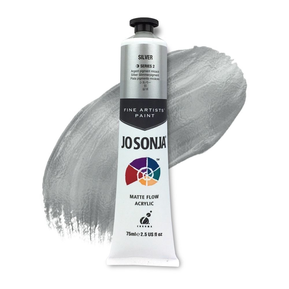 JoSonja Matte Flow Acrylic Paint 75ml S2 - Silver