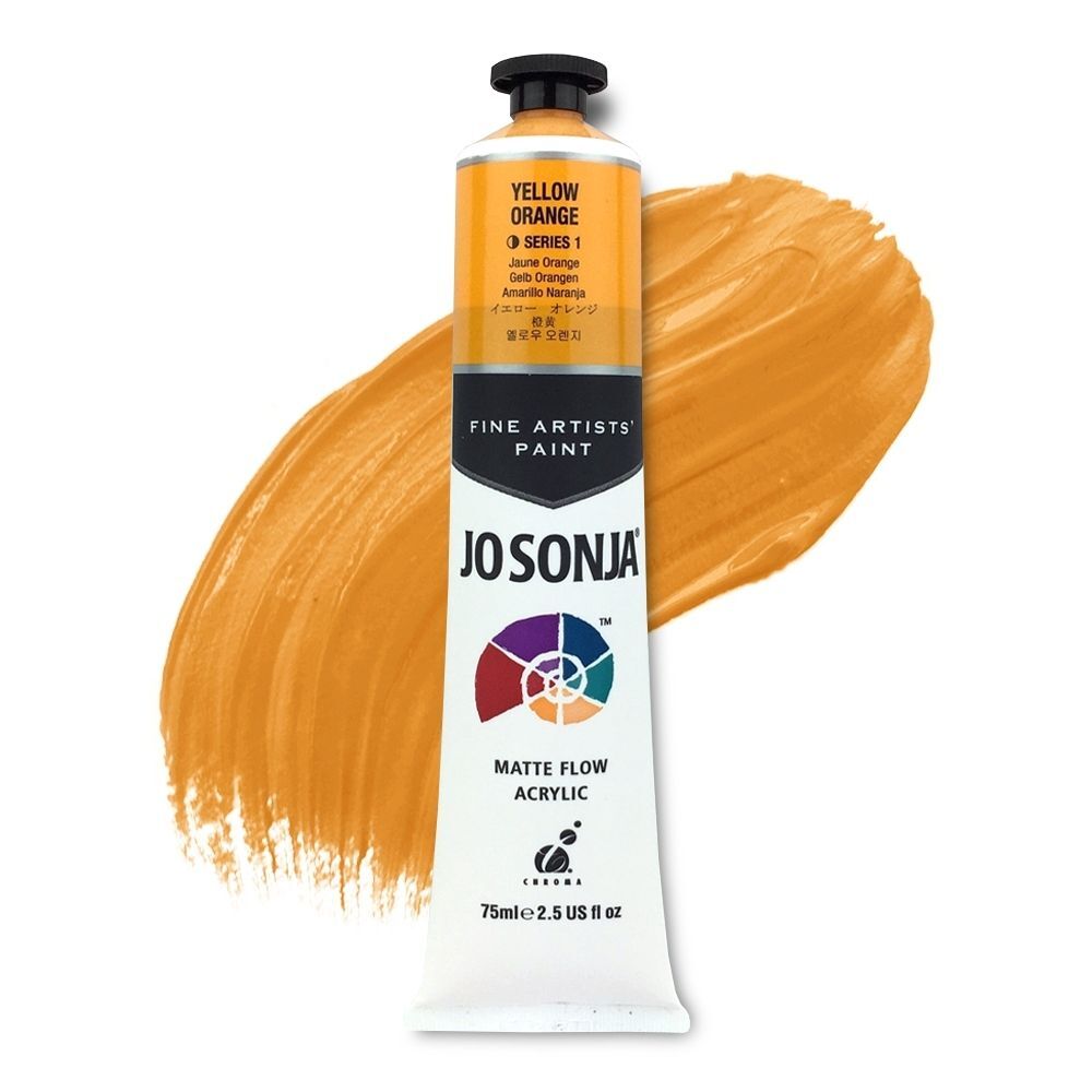 JoSonja Matte Flow Acrylic Paint 75ml S1 - Yellow Orange