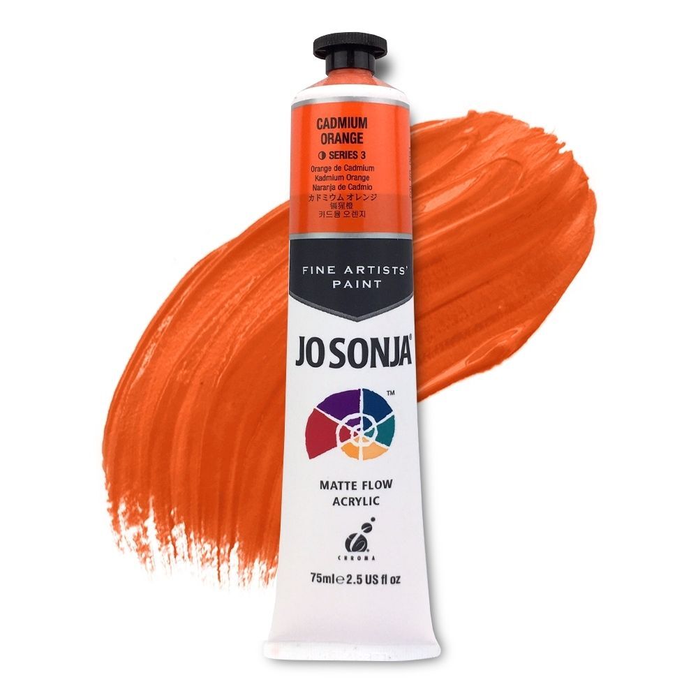 JoSonja Matte Flow Acrylic Paint 75ml S3 - Cadmium Orange