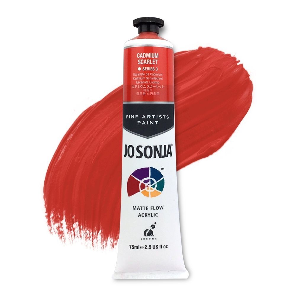 JoSonja Matte Flow Acrylic Paint 75ml S3 - Cadmium Scarlet