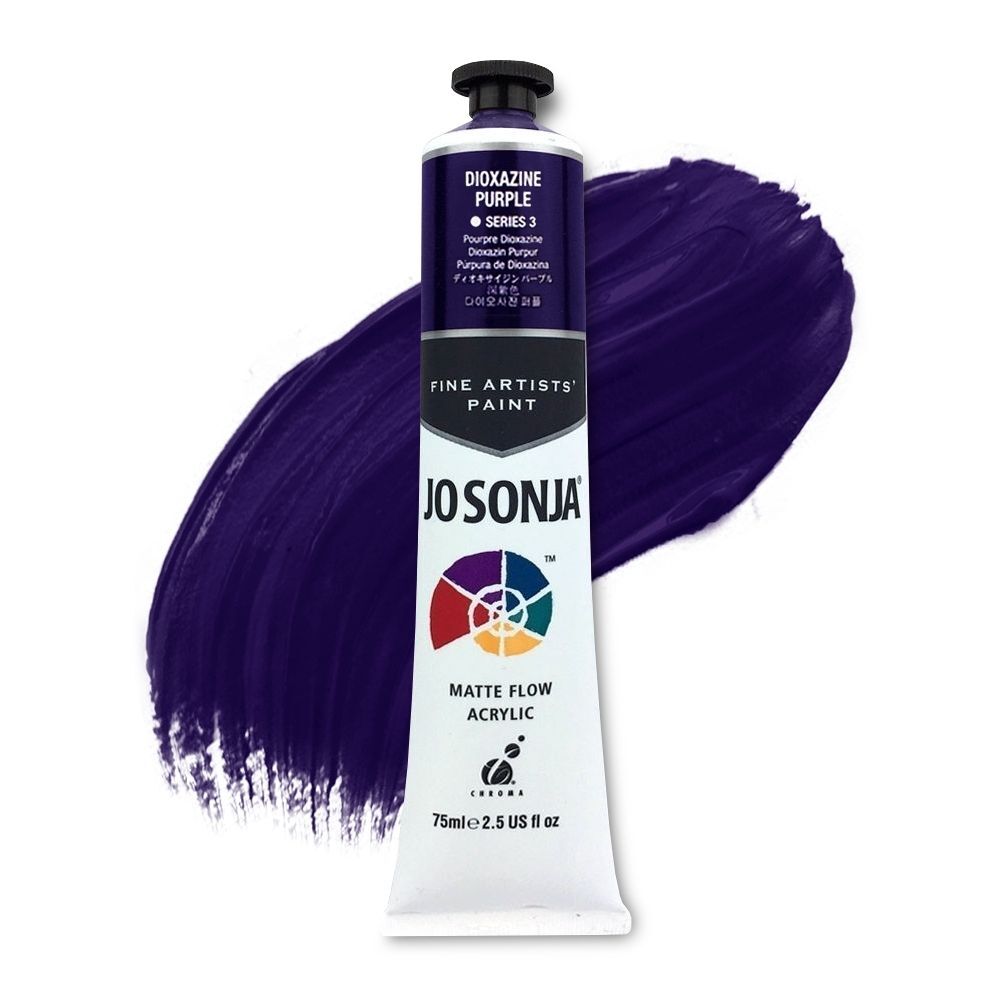 JoSonja Matte Flow Acrylic Paint 75ml S3 - Dioxazine Purple