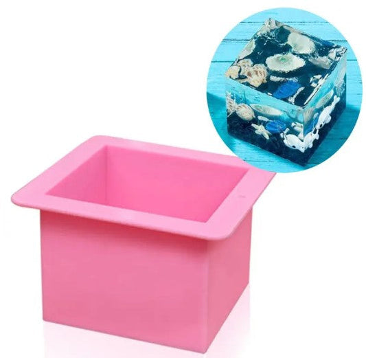 CD Large Silicone Cube Mould 12.2cm x12.2cm x 6.8cm