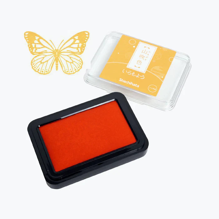Shachihata Iromoyo Stamp Pad MANDARIN ORANGE HAC-1-CY