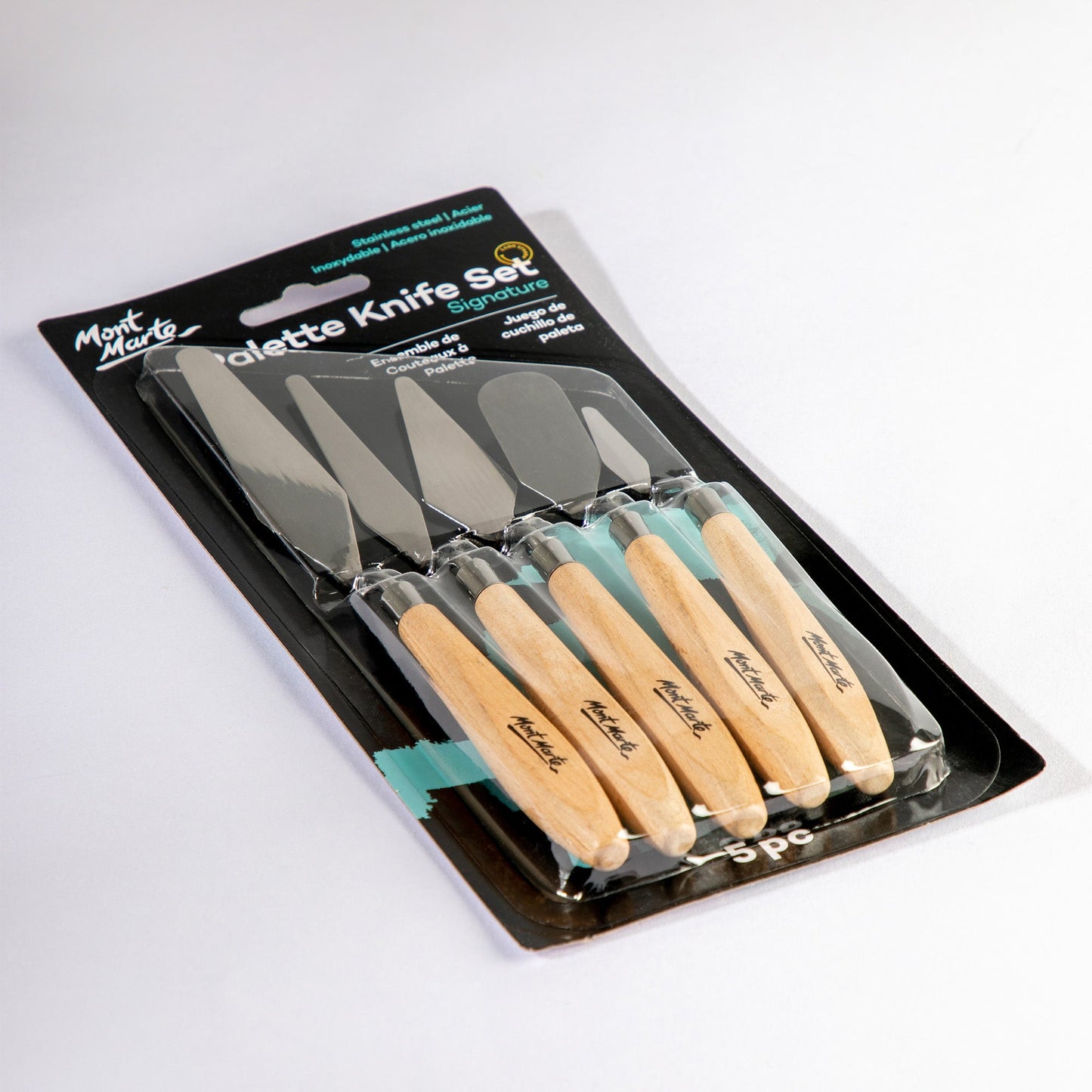 Mont Marte Studio Series - Palette Knife Set 5pce (Stainless Steel)