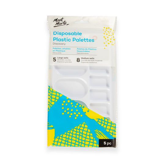 Mont Marte Palette - Disposable Plastic Palette 5pc