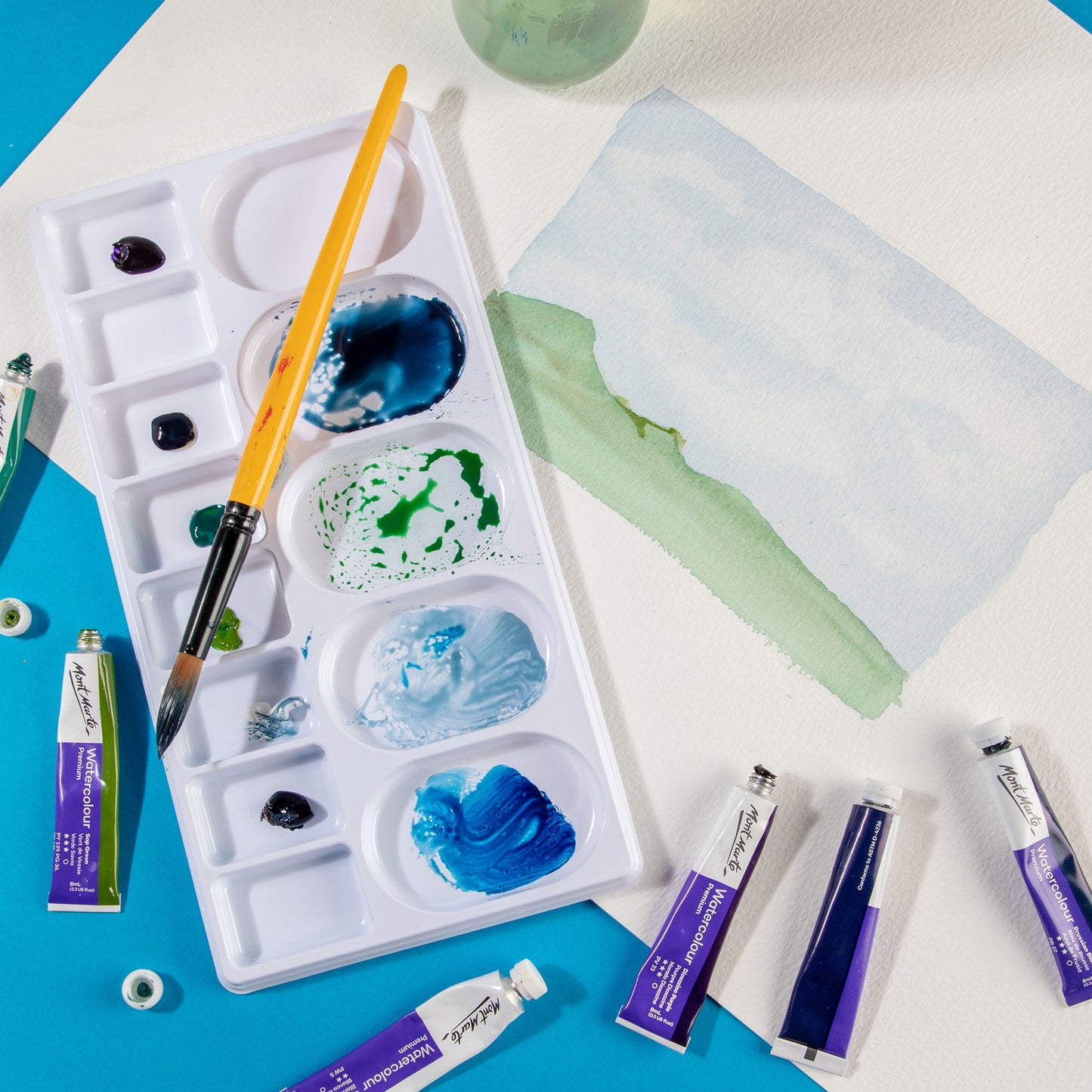 Mont Marte Palette - Disposable Plastic Palette 5pc
