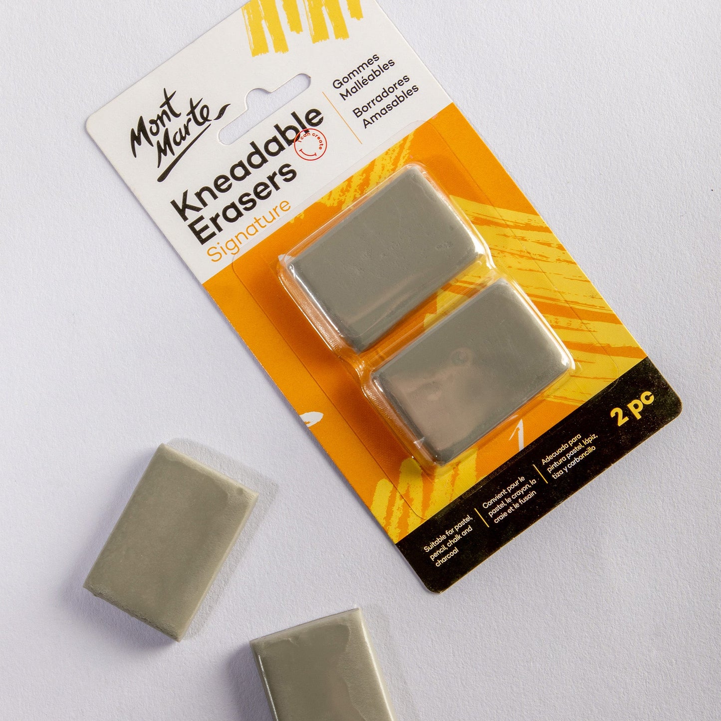 Mont Marte Eraser - Kneadable Erasers 2pc