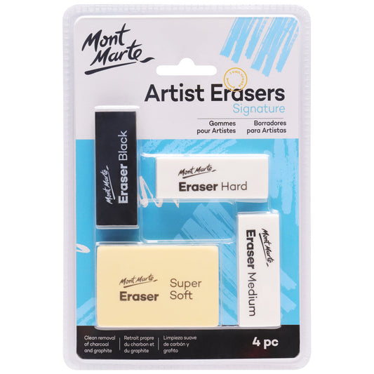 Mont Marte Eraser - Artists Eraser Pack 4pc