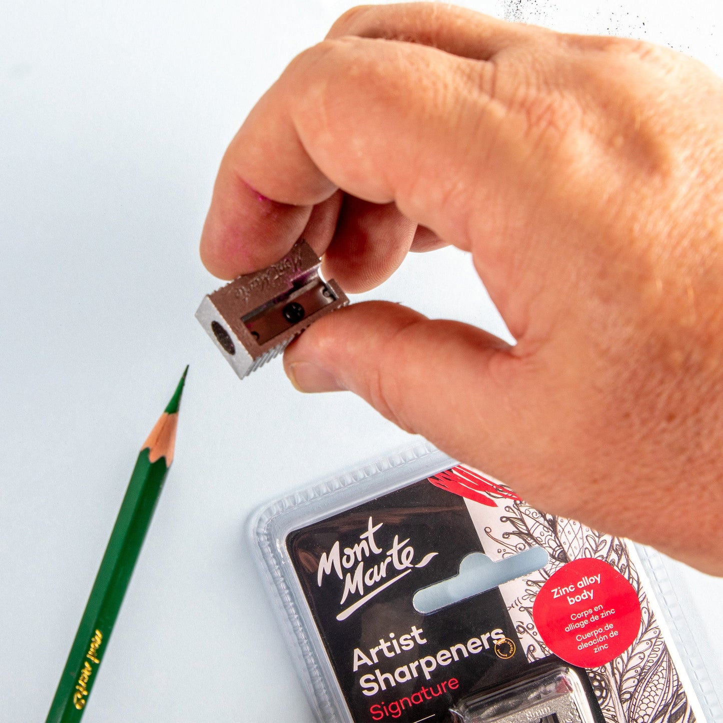 Mont Marte Artists Zinc Alloy Sharpener Set 2pc