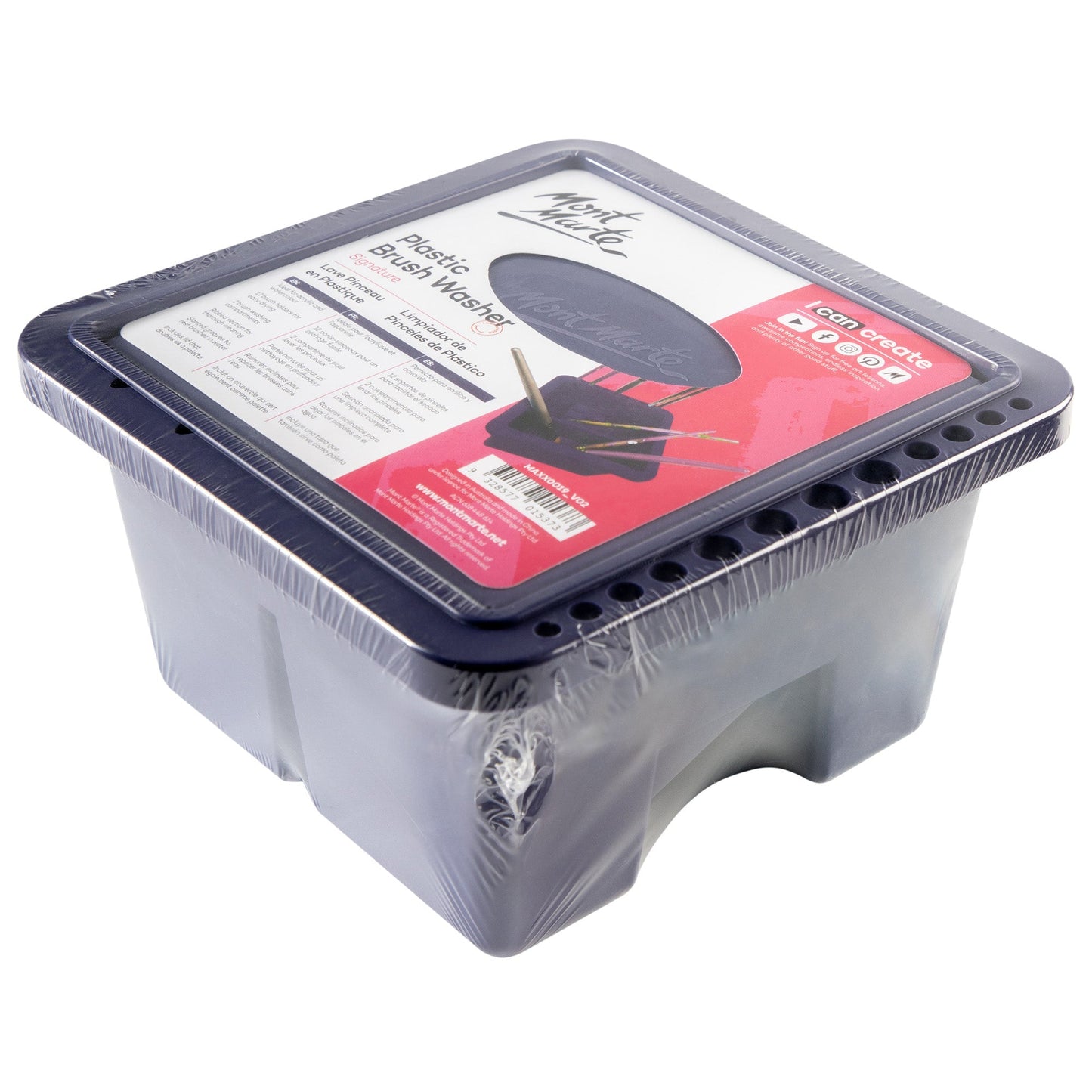 Mont Marte Twin Compartment Brushwasher Bucket