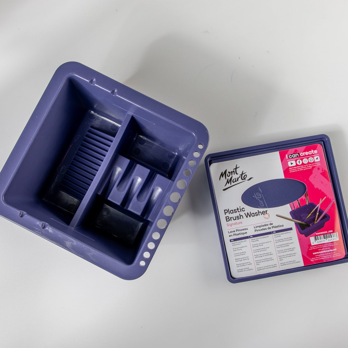 Mont Marte Twin Compartment Brushwasher Bucket