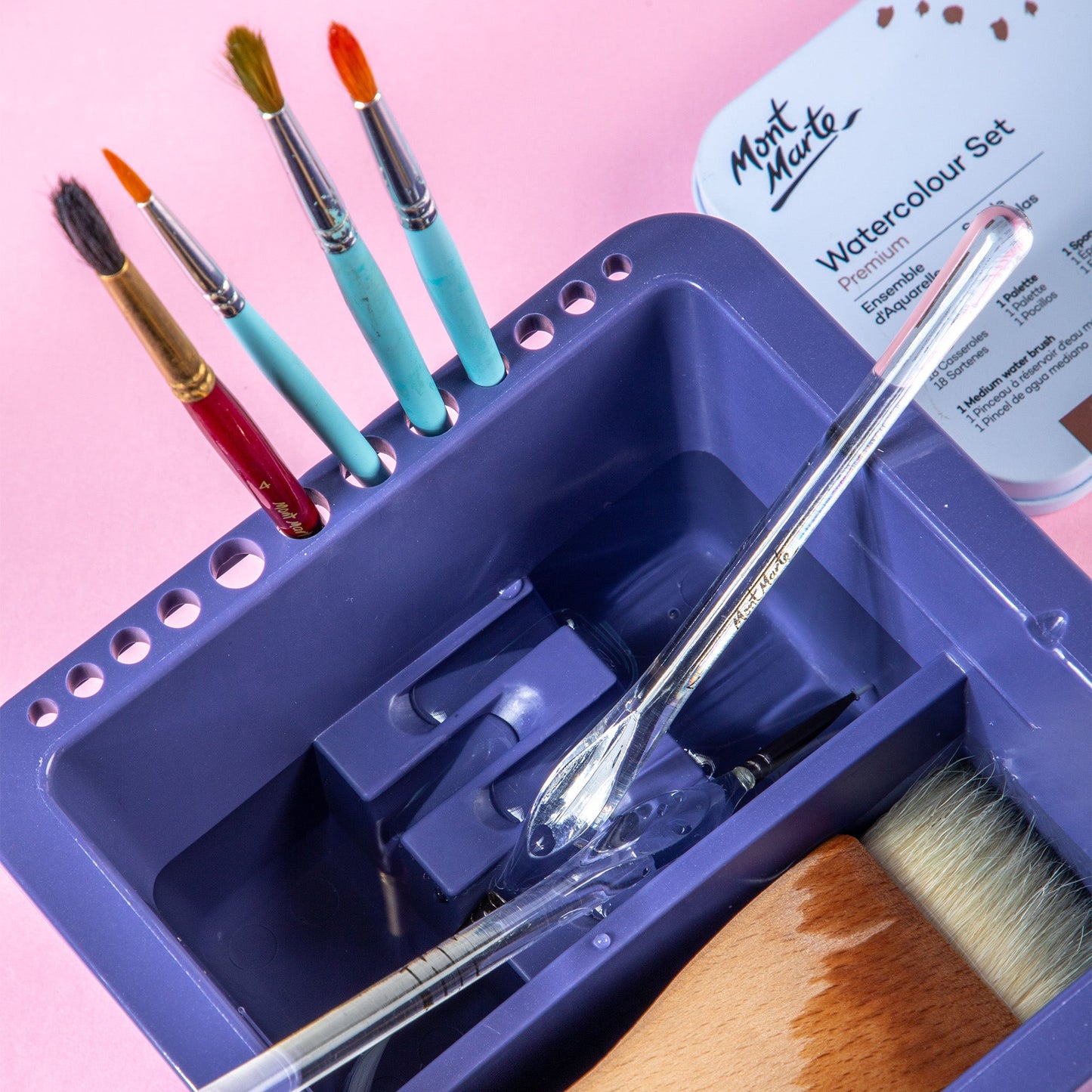 Mont Marte Twin Compartment Brushwasher Bucket