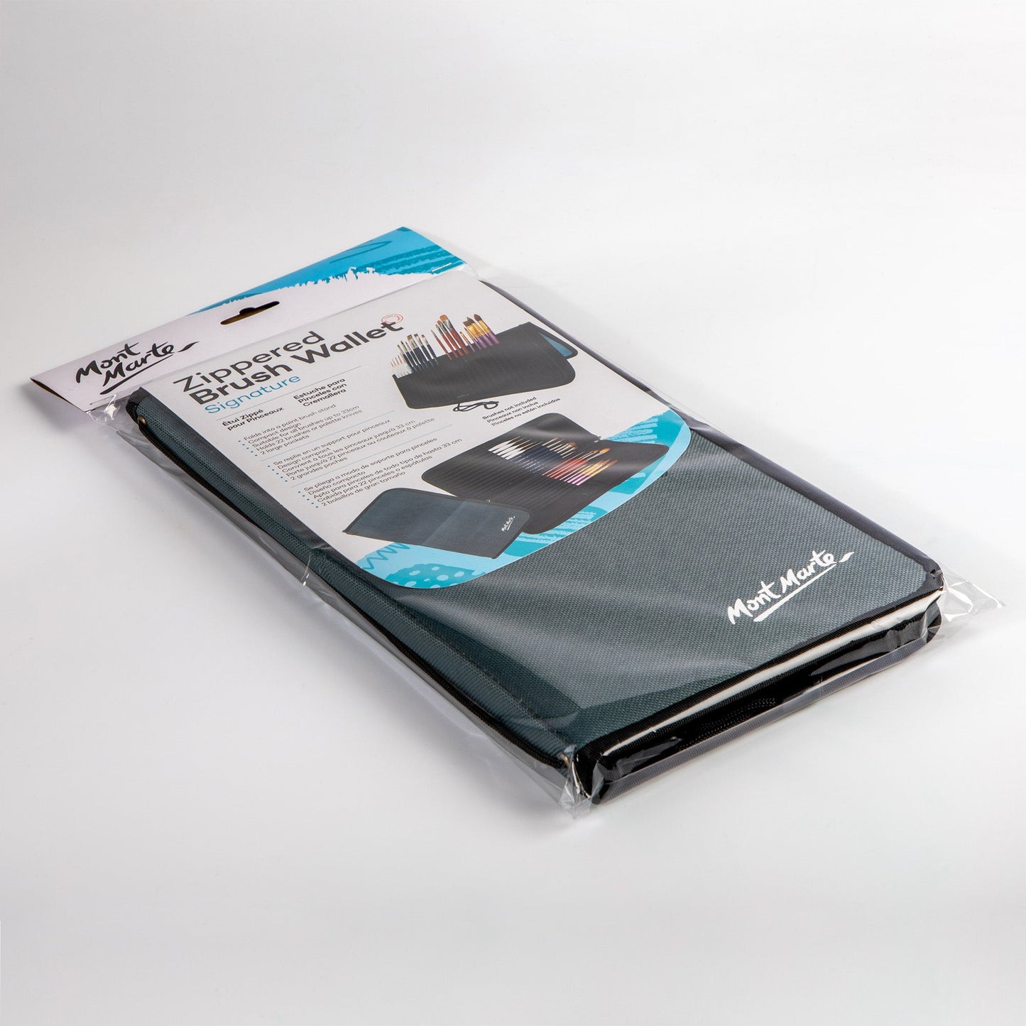 Mont Marte Zippered Brush Wallet 22 Slots