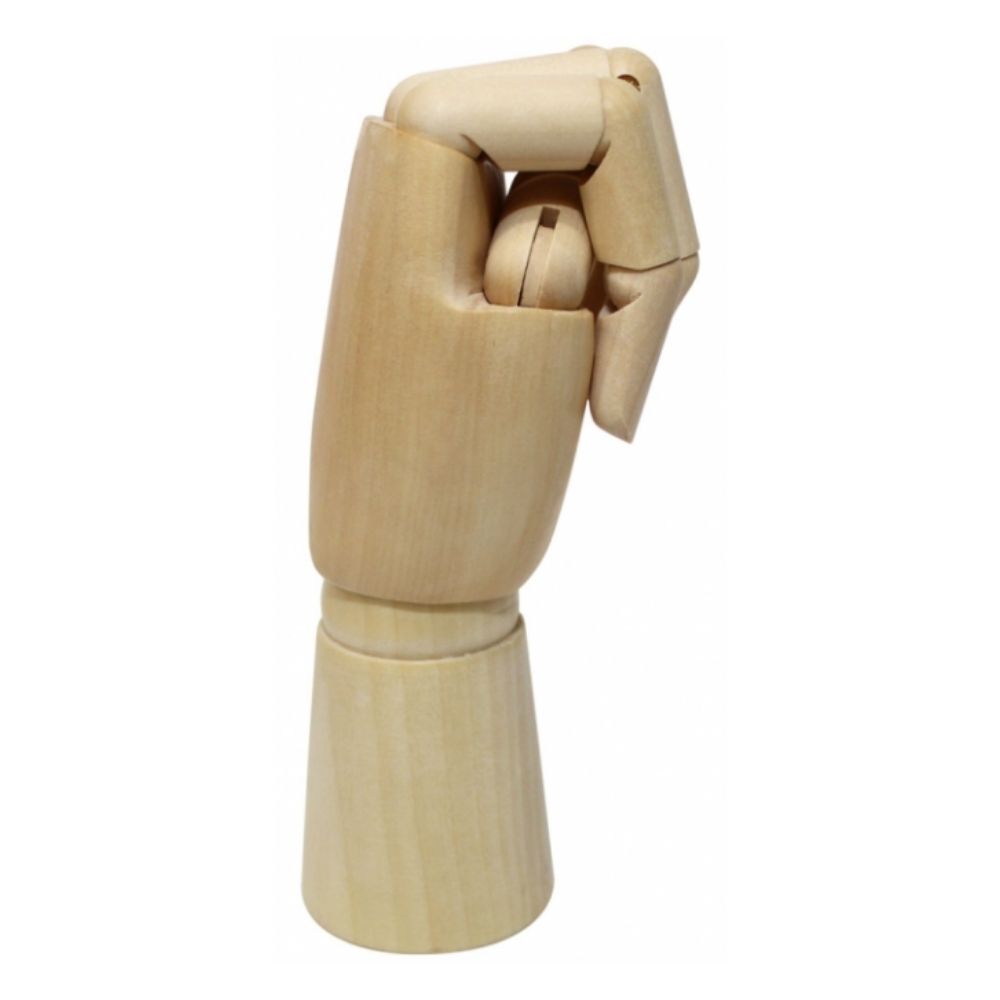 Mont Marte Wooden Manikin Hand 25cm - Left Hand