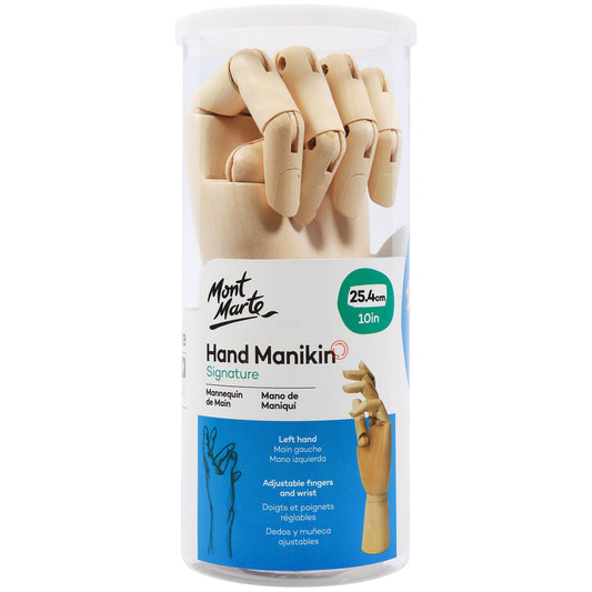 Mont Marte Wooden Manikin Hand 25cm - Left Hand