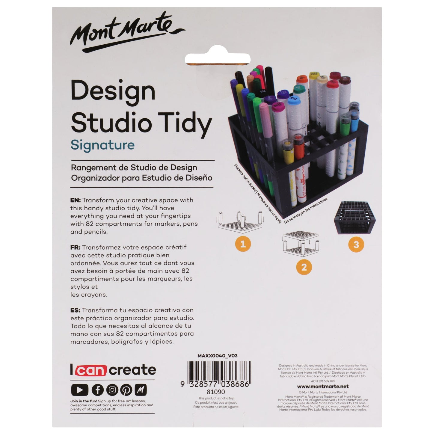 Mont Marte Signature Design Studio Tidy