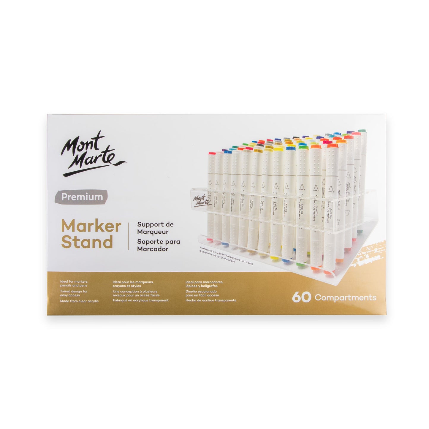 Mont Marte Storage - Slanted Marker Stand 60 Slot