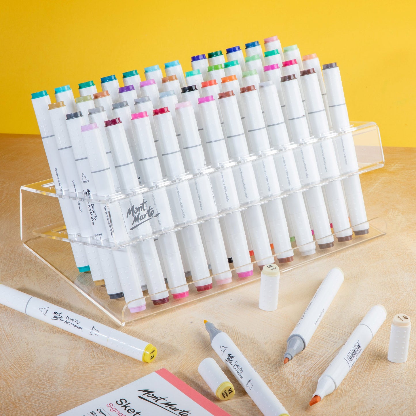 Mont Marte Storage - Slanted Marker Stand 60 Slot