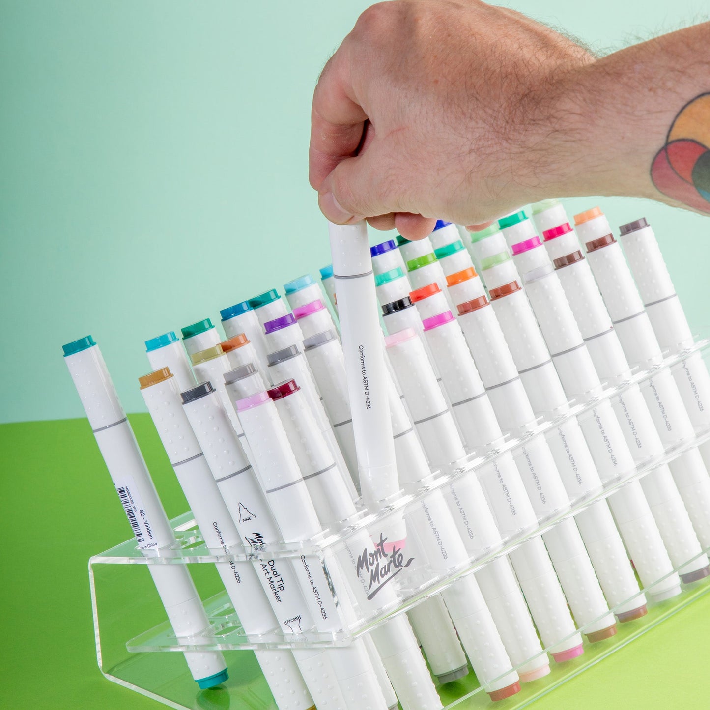 Mont Marte Storage - Slanted Marker Stand 60 Slot