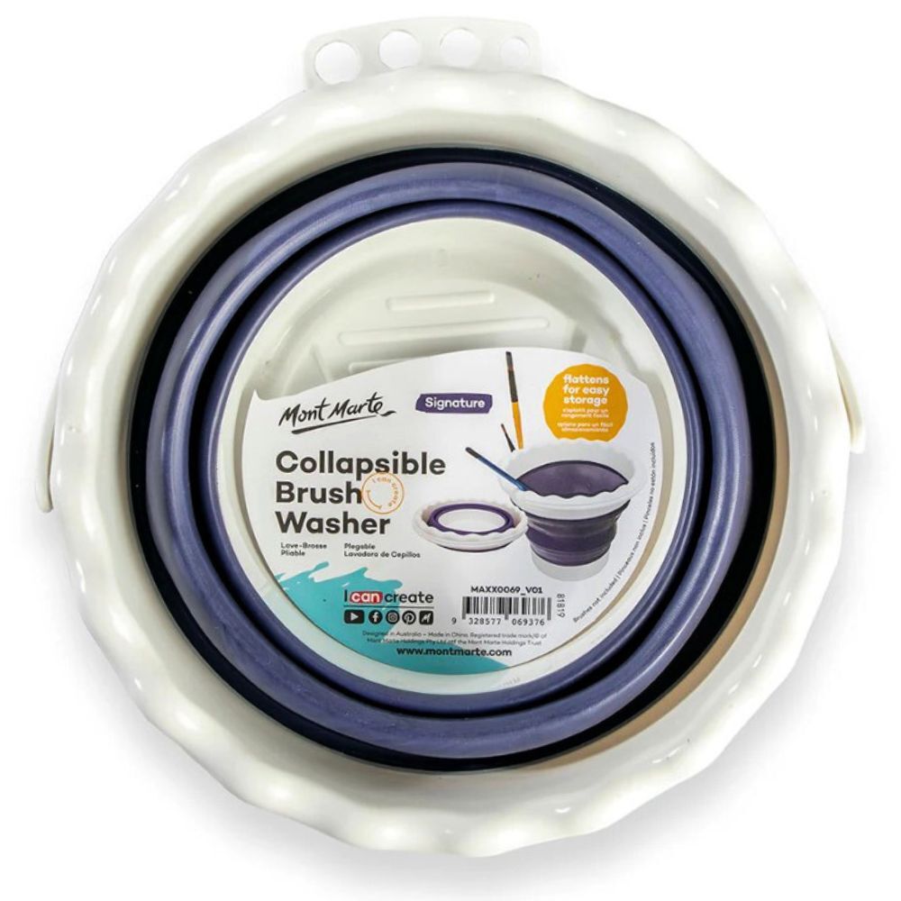 Mont Marte Collapsible Brush Washer Round 20cm