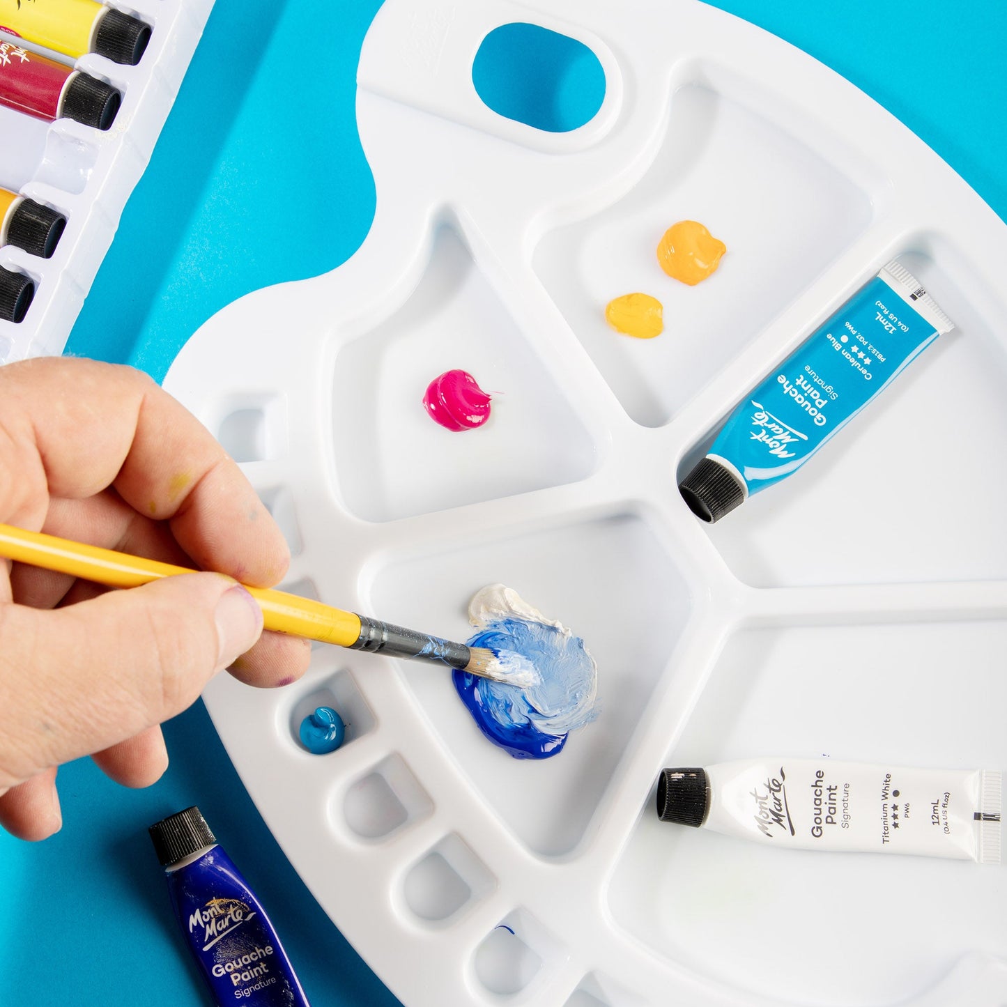 Mont Marte Palette - Oval Plastic