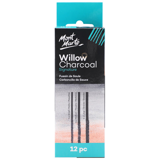 Mont Marte Charcoal - Willow Charcoal 12pc