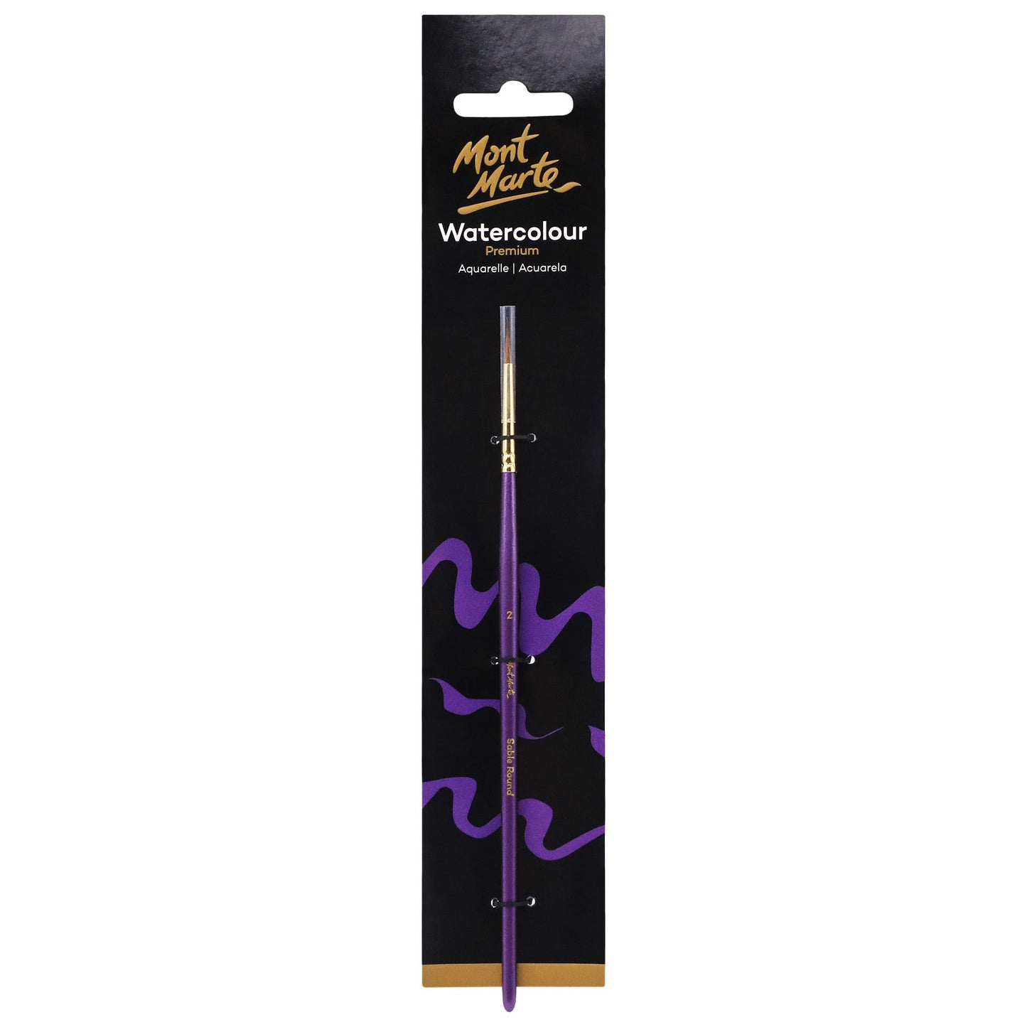 Mont Marte Artist Brush Sable Round 2