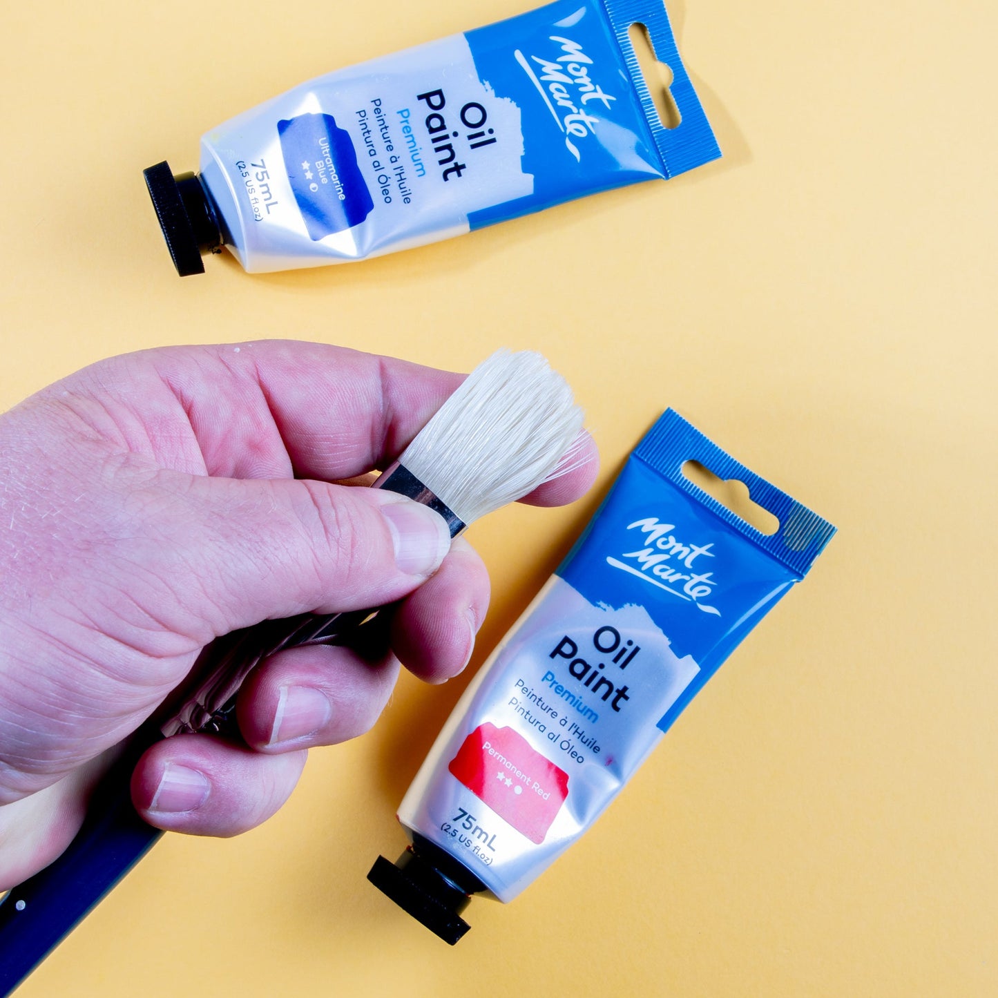 Mont Marte Artist Brush Oil Chungking Filbert 24