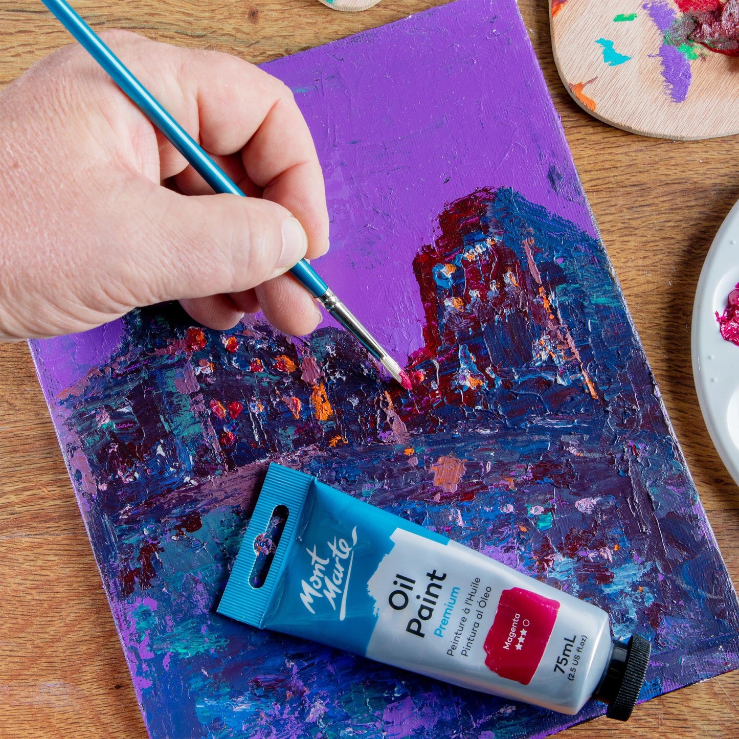 Mont Marte Artist Brush Oil Chungking Round 2