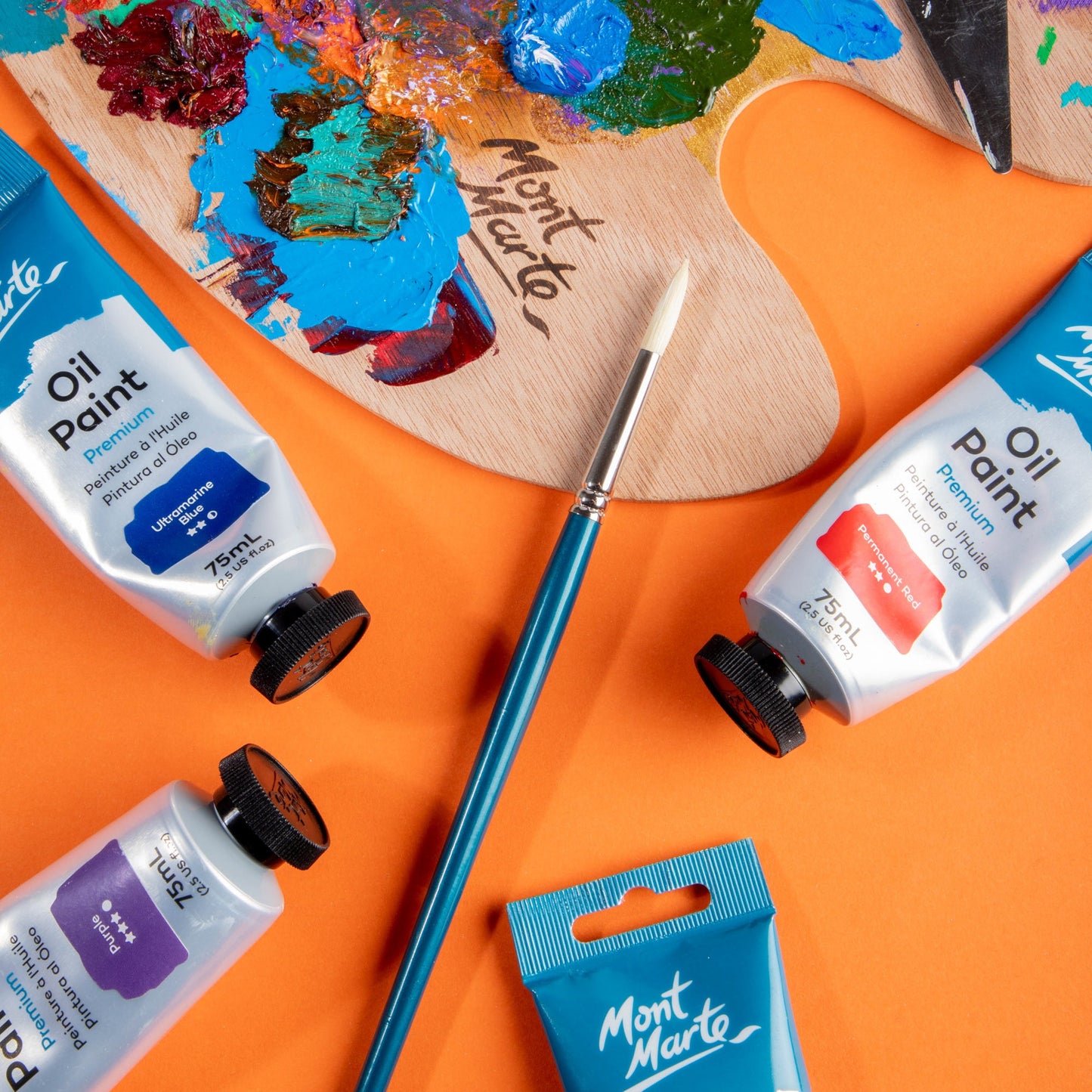 Mont Marte Artist Brush Oil Chungking Round 6