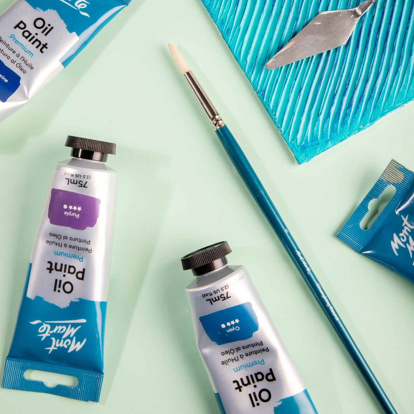 Mont Marte Artist Brush Oil Chungking Round 6