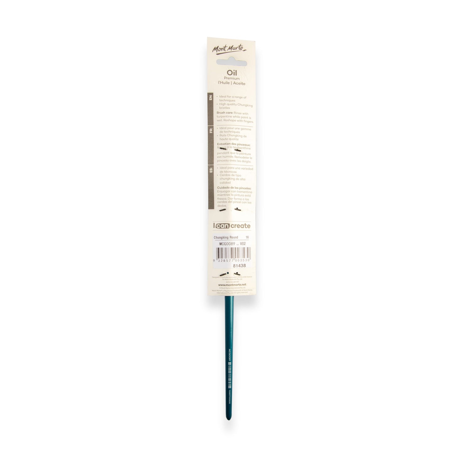 Mont Marte Artist Brush Oil Chungking Round 16