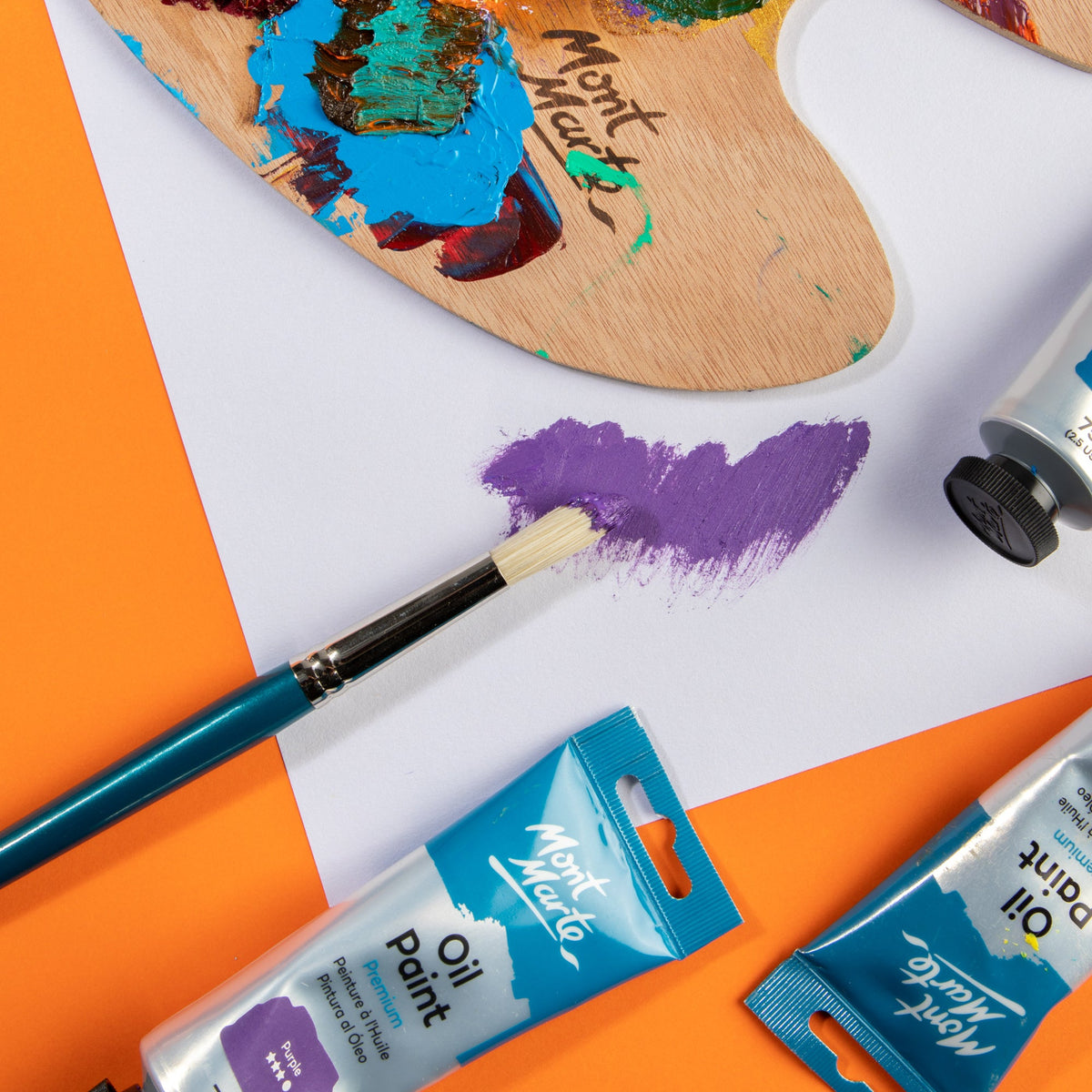 Mont Marte Artist Brush Oil Chungking Round 16
