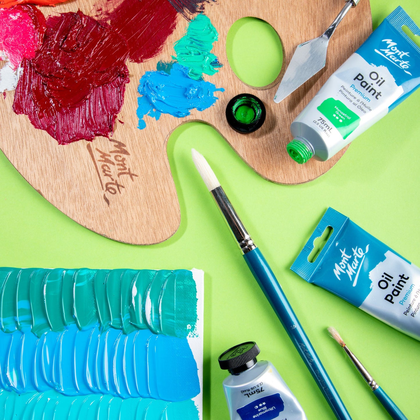 Mont Marte Artist Brush Oil Chungking Round 16