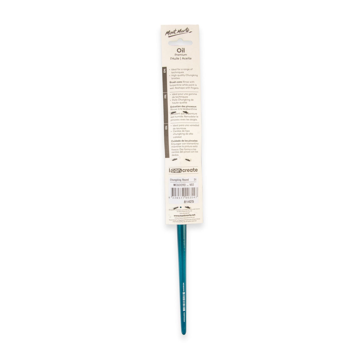 Mont Marte Artist Brush Oil Chungking Round 24