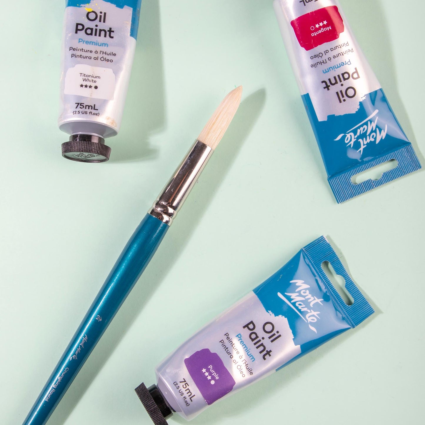 Mont Marte Artist Brush Oil Chungking Round 24