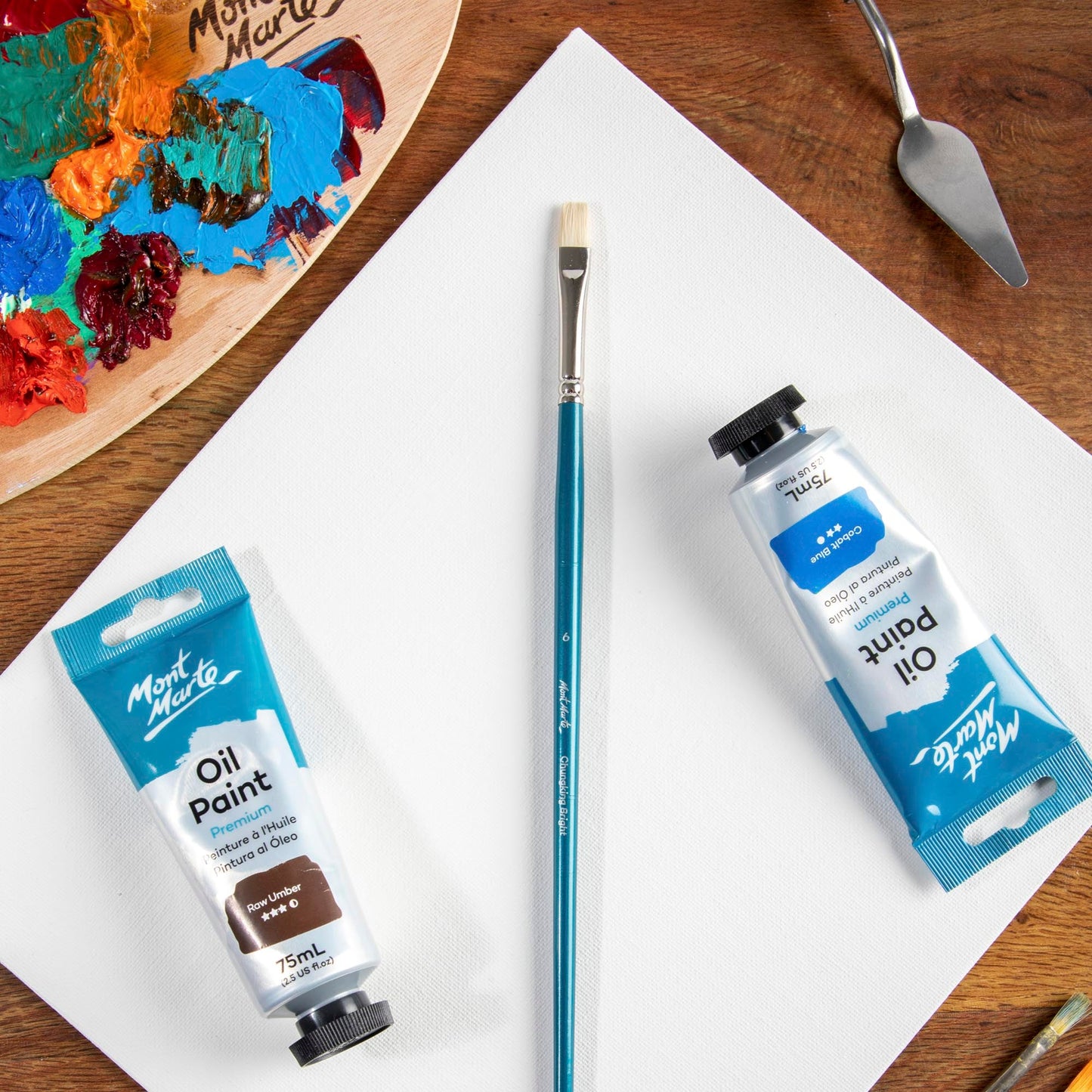 Mont Marte Artist Brush Oil Chungking Bright 6