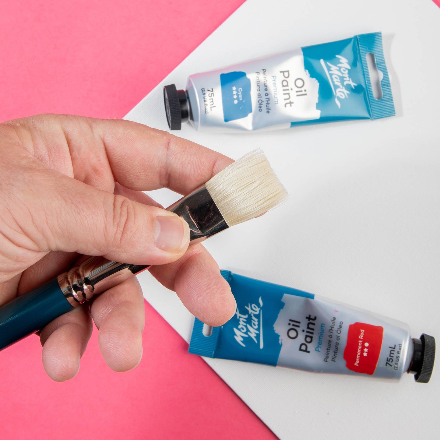 Mont Marte Artist Brush Oil Chungking Bright 24