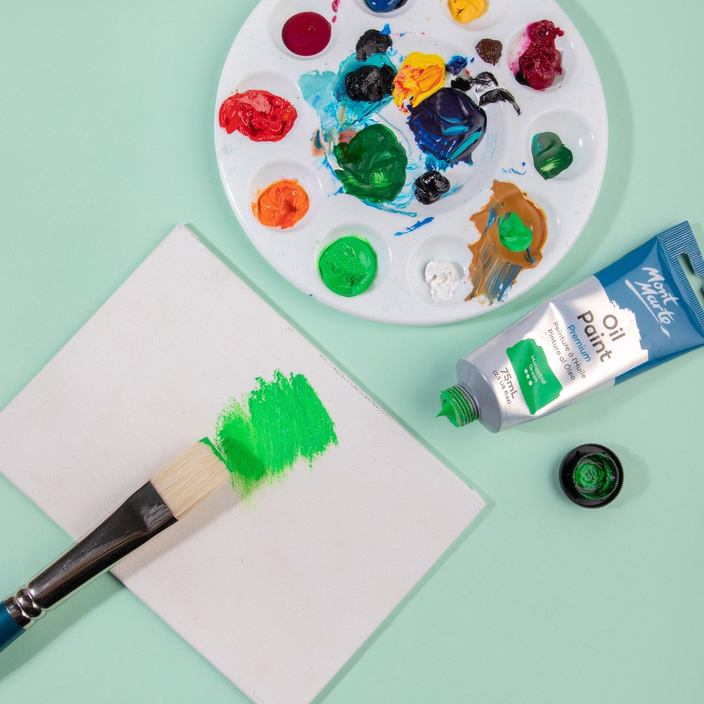 Mont Marte Artist Brush Oil Chungking Bright 24