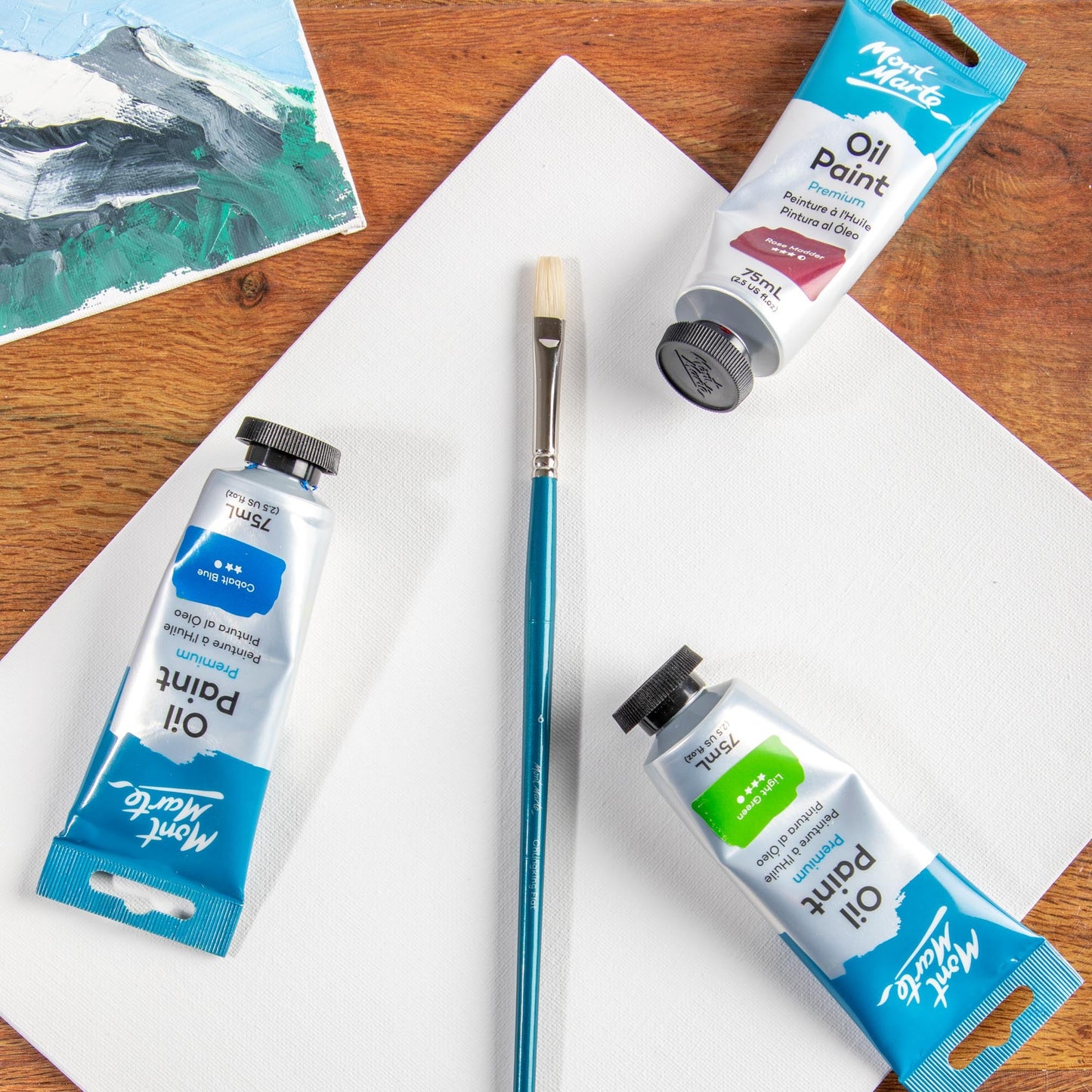 Mont Marte Artist Brush Oil Chungking Flat 6