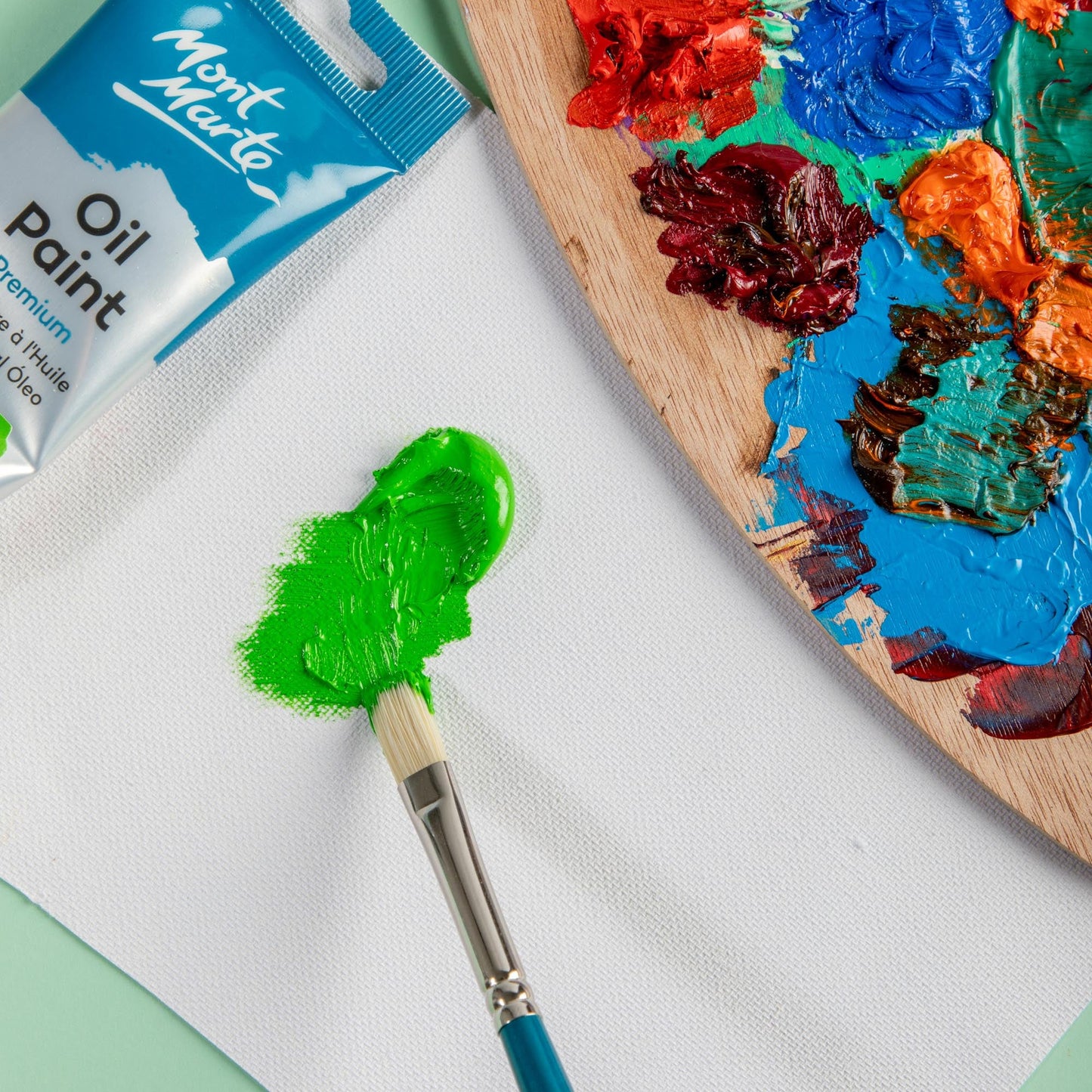 Mont Marte Artist Brush Oil Chungking Flat 6