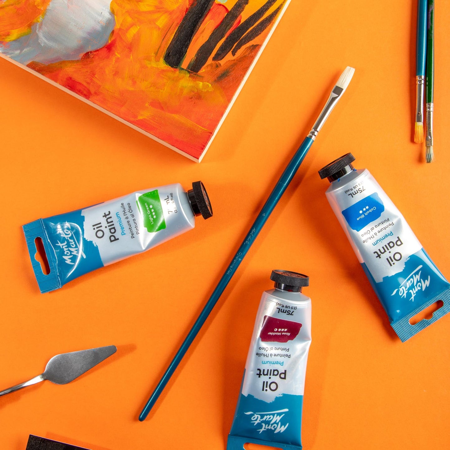 Mont Marte Artist Brush Oil Chungking Flat 6