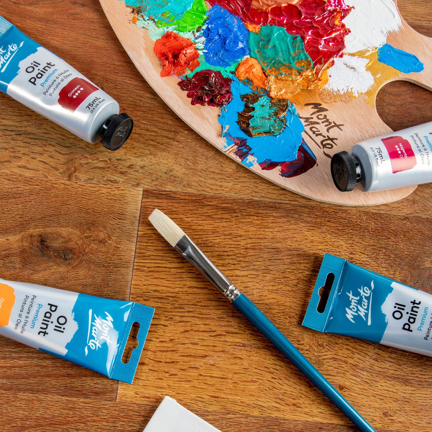 Mont Marte Artist Brush Oil Chungking Flat 16