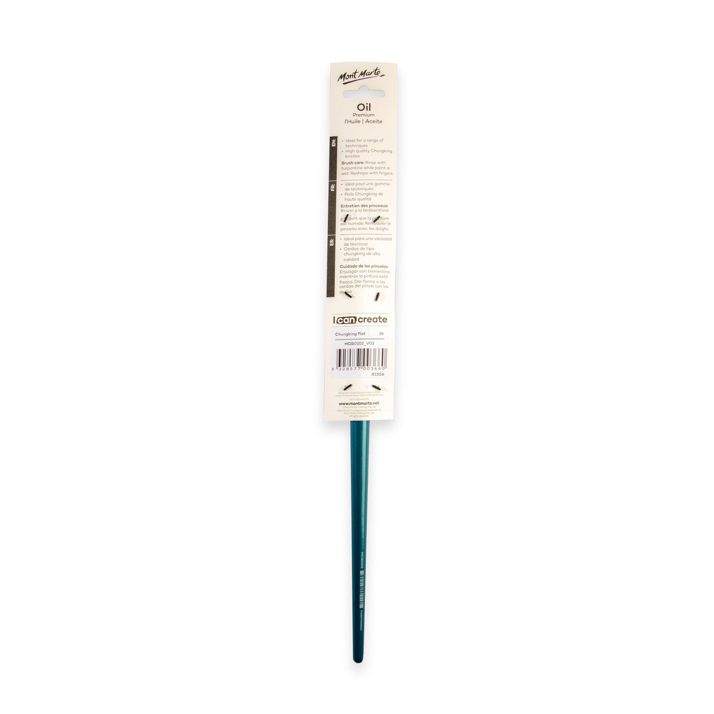 Mont Marte Artist Brush Oil Chungking Flat 24
